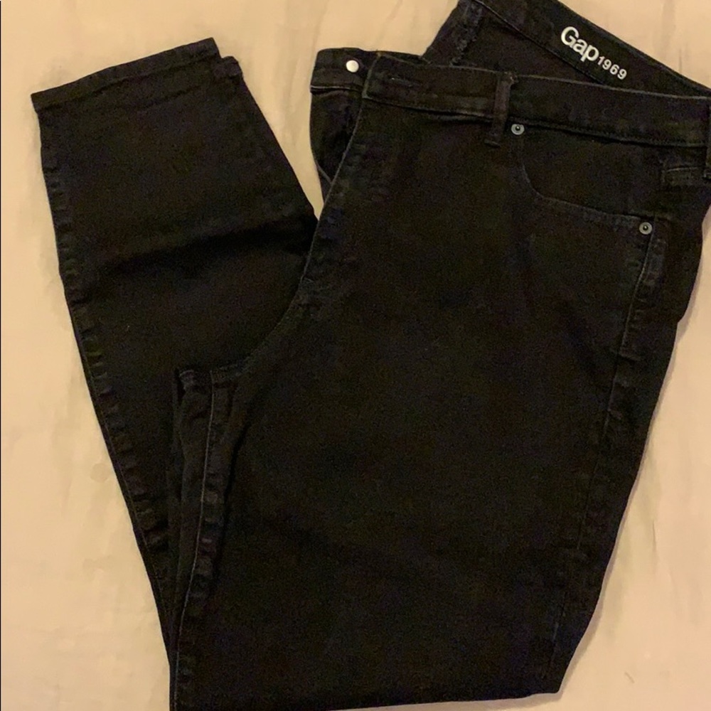 Gap black jeans, 35r
